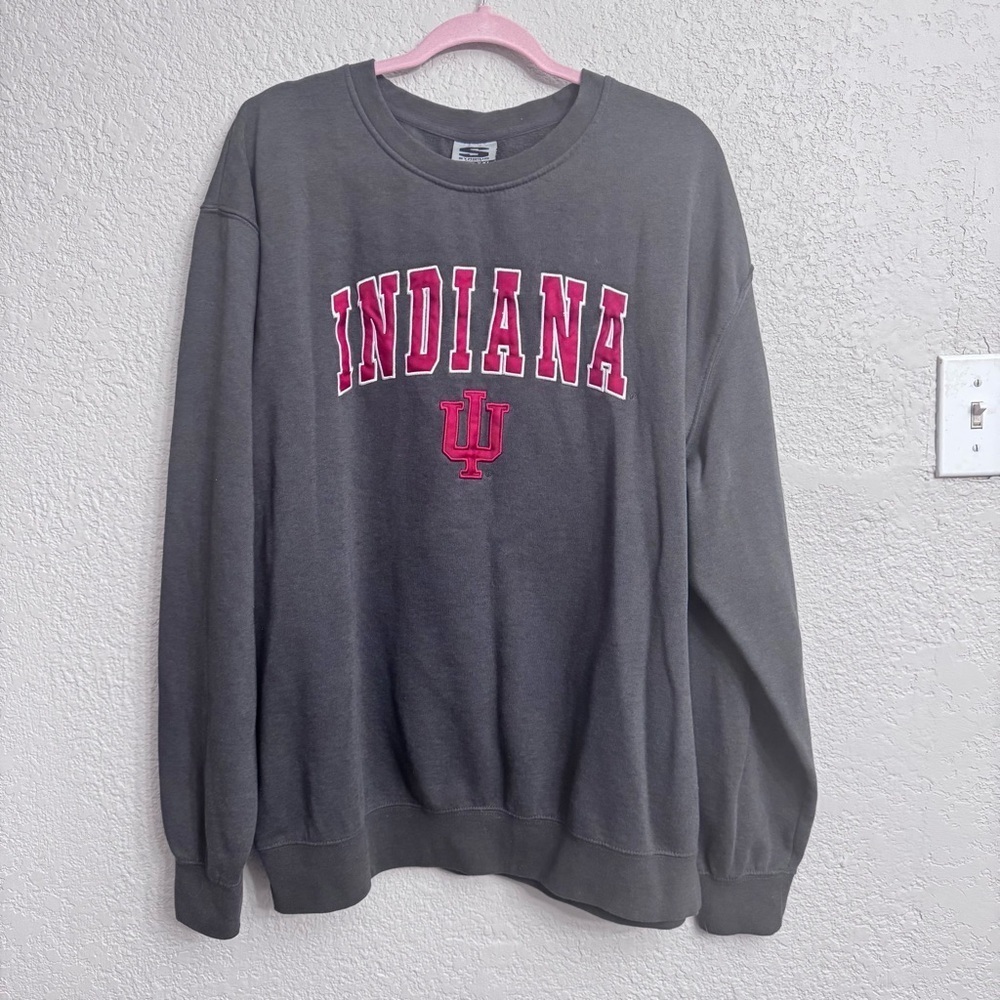 Vintage Stadium Athletics Indiana Hoosiers Gray Sweatshirt Men’s XXL